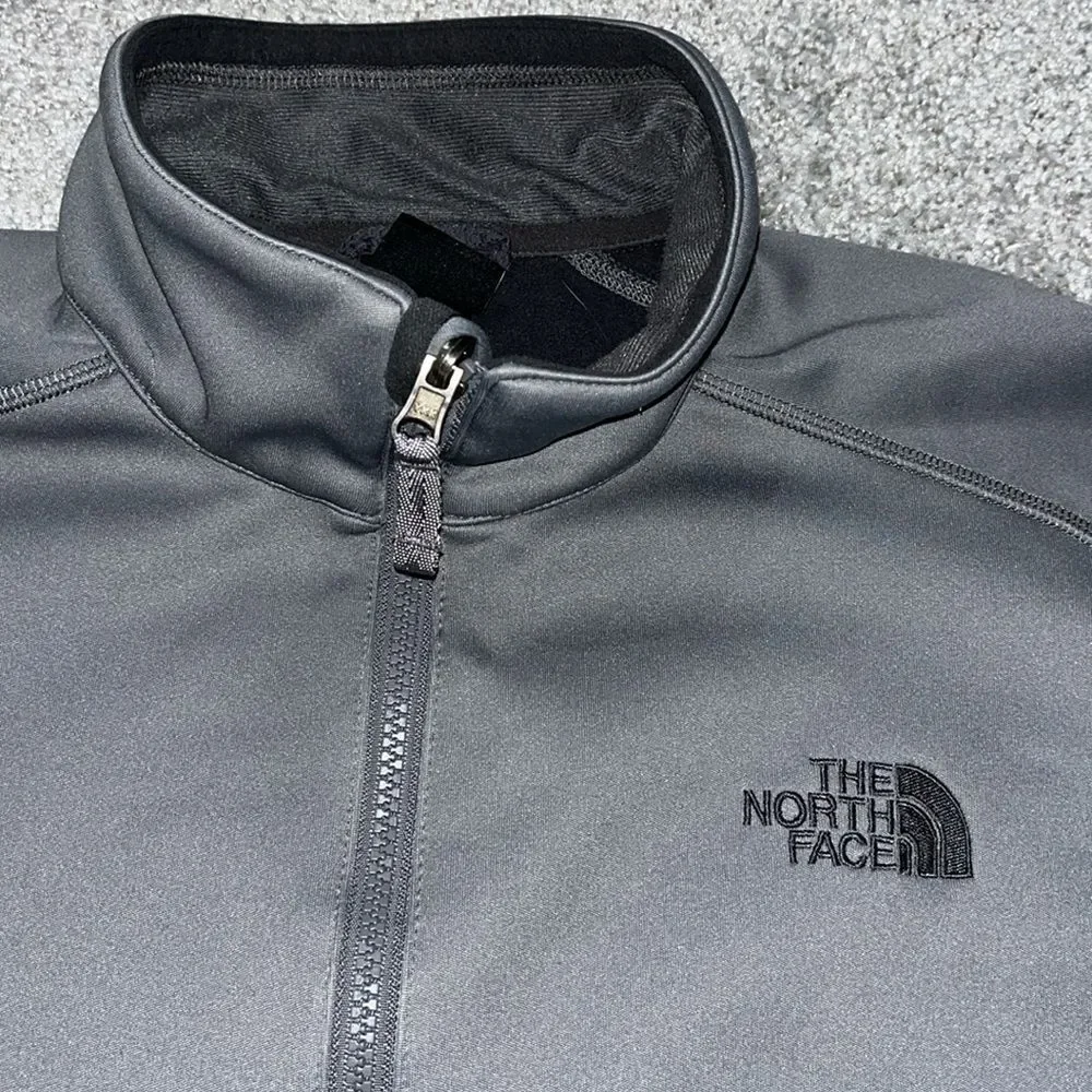 THE NORTH FACE TNF Apex Full Zipper Insert Lining Poly Jacket Grey Gray Soft M
